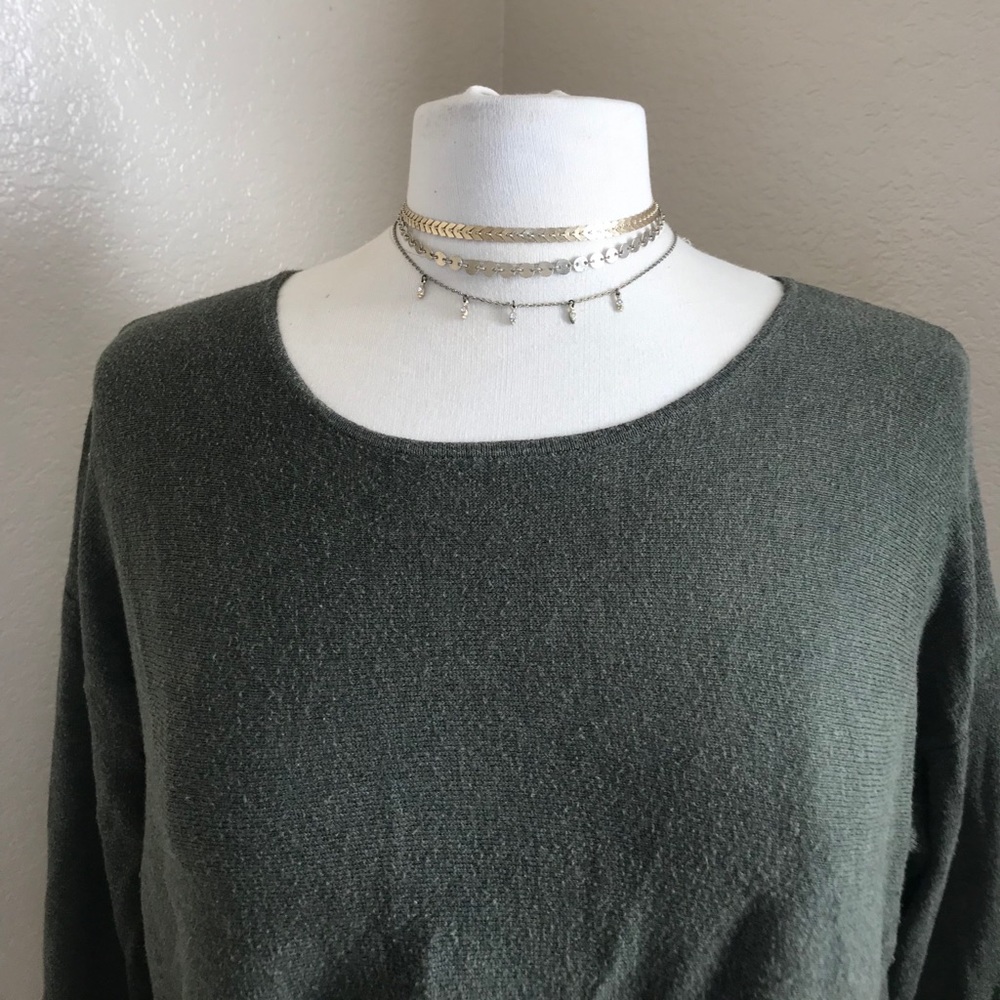 Old Navy | Womens Green Crewneck Sweater